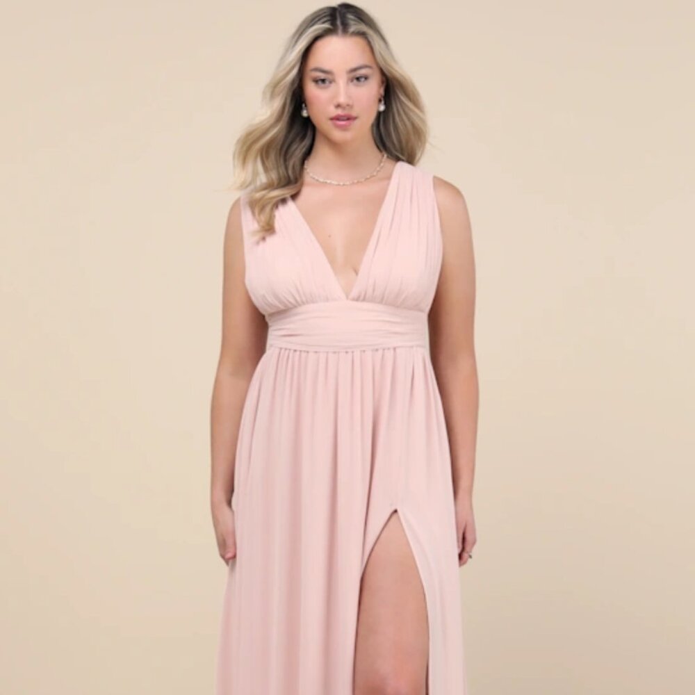 Lulus Heavenly Hues Maxi Dress in RUSTIC
